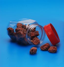 food grade pet hexagon plastic container	waterproof screw cap	hexagon plastic container	plastic screw cap